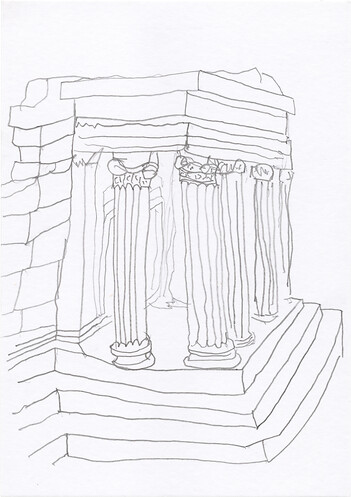 060 &ndash; Unbekannter KünstlerDas Erechtheionca. 420 v. Chr. &ndash; 405 v. Chr.  &ndash; Ein ionischer Tempel Akropolis, Athen