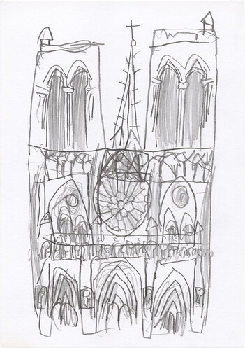 125 &ndash; Unbekannter KünstlerNotre-Dame, Paris1163 &ndash; 1250  &ndash; Eine gotische Kathedrale Paris